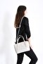 Women's Monogram Printed Handbag 2066 Cream - 3