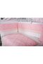 Nervür Pink Baby Sleeping Set 10 Pieces Mosquito Net and Apparatus 60X120 Size - 3