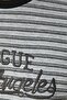Men's Gray Striped T-Shirt 2SAM11238HK - 6