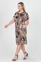 Women's Flexible Fabric Large Size Viscose Dress with Pockets Aysl20 - 3