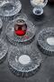 Set of 6 Trendy Special Design Crystal Glass Tea Plate Bowl - 4