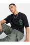 Unisex Lost Oversize T-shirt Black - 2