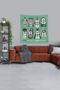 Green Tribal Rees Stain Resistant Velvet Fabric Wall Cover Wall Carpet Tapestry