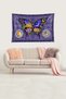 Butterfly Moon Sun Astrology Stain Resistant Velvet Textured Fabric Wall Cloth Wall Carpet Tapestry - 2