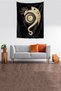 Washable Stain Resistant Honeycomb Fabric Sun and Moon Dracula Syah Wall Cloth Wall Carpet Tapestry