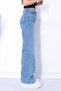 All Bluelikra Women's Medium Blue Snow Super High Waist Loose Leg Denim Jeans Palazzo Pants - 4