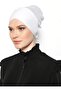 بونيه بأربطة متقاطعة مقاس XL - أبيض -