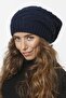 36 Lined Knitwear Knitted Beret - Navy Blue - 3