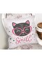 Smile Kitten with Heart Glasses Digital Printed Throw Pillow Cover - 2