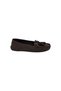 Women's Dark Brown Genuine Leather Hand-Saddled Orthopedic Ballerinas - 2