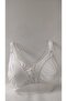 Women's White Jersey Gathering Cotton Inside Perfect Gathering Bra