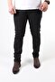 Byyasar Men's Dark Black Straight Regular-fit Lycra Skinny Leg Jeans - 2