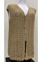 Heart Knitted Silvery Crystal Dowry Women's Vest