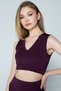 Women's Burgundy Sports Bustier - 3