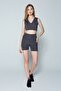 Women's Gray Pocket Recovery Short Tights - 5
