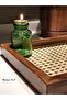 صينية هازيران من الخيزران طراز عتيق مستطيلة الشكل (100% طبيعية) M017 - 3