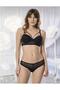 Women's Black Lace Detailed Supported Bra Suit New Season