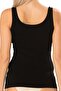 Women's Bamboo Fabric Thick Strap Tank Top – Body-Fitting, Soft and Flexible Casual Tank Top - Black Fa1330 - 4