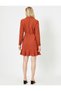 Women's Skirt Flounce Detailed Shirt Dress - 4