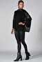 Leather Detail Knitwear Sweater