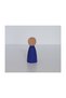 Waldorf Montessori Peg Dolls Mini People Painted Set of 10 Natural Wooden People - 8