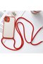 Ally iPhone 12 6.1 Protective Silicone Case with Strap Red - 3