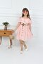Children's Pink Bag Halter Button Dress - 2