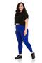 Large Size Elastic Waist Ankle Length Indigo Tights - 4