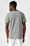 Men's Gray Striped T-Shirt 2SAM11238HK - 4