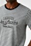 Men's Gray Striped T-Shirt 2SAM11238HK - 5