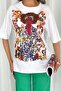Women's Printed Design Cotton T-Shirt