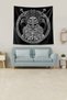 Black Viking God Stain Resistant Velvet Fabric Wall Cover Wall Carpet Tapestry - 3
