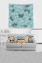 Dragon Inside the Blue Ocean Stain Resistant Velvet Fabric Wall Cloth Wall Tapestry Tapestry - 3