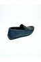 1048 College Navy Blue Leather Men's Casual Shoes - 4
