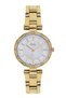 Gold Color Steel Cord Stylish Women's Wristwatch (WITH 24 MONTHS WARRANTY) Lc06474.130