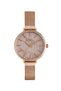 Rose-gold Steel Stylish Women's Wristwatch with Strap (24 MONTHS WARRANTY) Lc06815.410