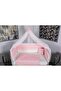 Nervür Pink Baby Sleeping Set 10 Pieces Mosquito Net and Apparatus 60X120 Size - 2