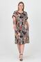 Women's Flexible Fabric Large Size Viscose Dress with Pockets Aysl20 - 2