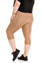 Plus Size Elastic Waist Karyoka Stitched Below the Knee Mink Women's Tights - 4