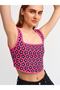 10212 Curved Front Strap Knitwear Undershirt-fuchsia - 4
