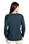 Special for Mother's Day Women's Lycra Collar Plain Patterned Mother's Combed Cotton Blouse - 2