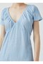 2sak80075pw Double Breasted Neck Strap Normal Fit Above Knee Navy Blue Women's Dress - 4