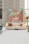 Beige The Sun Tarot Card Stain Resistant Velvet Fabric Wall Cloth Wall Carpet Tapestry