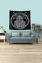 Black Viking God Stain Resistant Velvet Fabric Wall Cover Wall Carpet Tapestry - 2