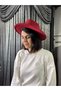 Stamp Wool Panama Hat Red - 3