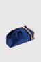 Navy Blue Women's Satin Fabric Chain Shoulder Bag - 2