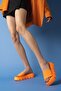 6170 Women's Neon Color Thick Sole Slippers with Footboard