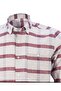 Men's Claret Red 100% Cotton Long Sleeve Collar Buttoned Single Pocket Checkered Classic Cut Shirt - 4