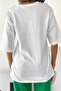 Women's Shoulder Sequin Embroidered Cotton T-shirt - 5