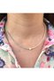 Hearted Green Cream Colored Bead Necklace